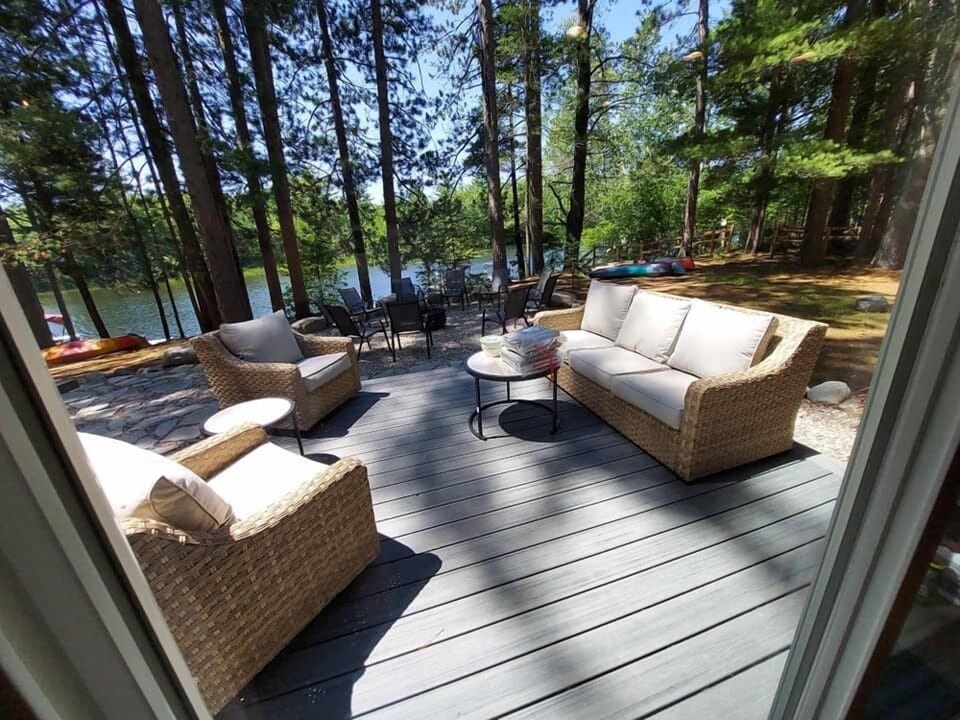 Porch with outdoor furniture