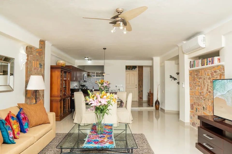 Family Condo | Living area | 33-inch TV with digital channels