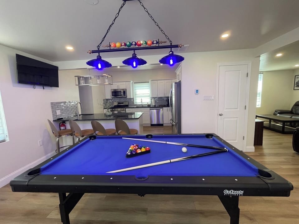 Centrally-Located Pool Table Area