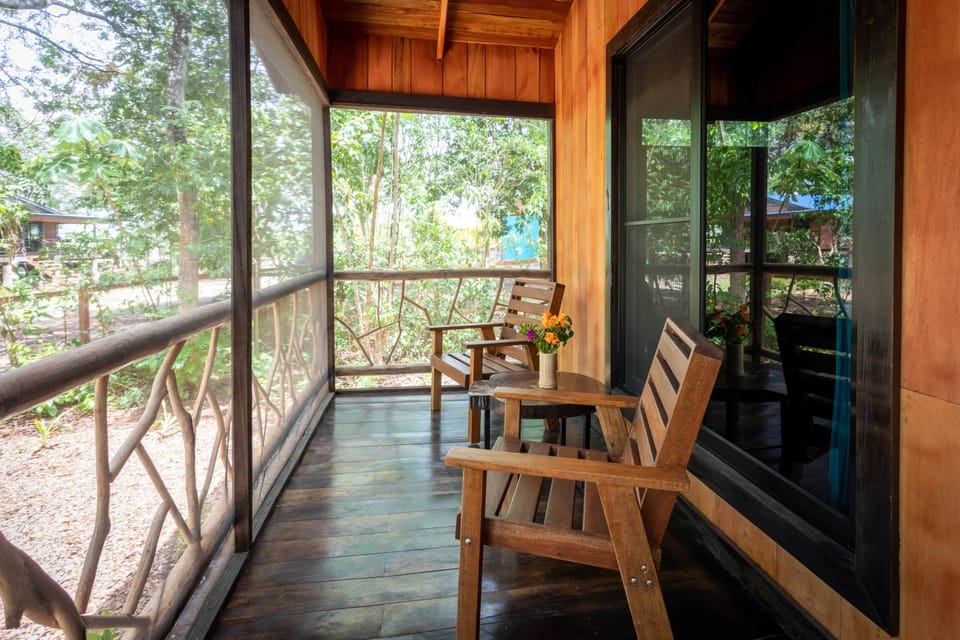 Locally made front porch furniture for enjoying the sites and sounds of the jungle