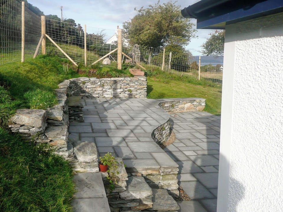 Outdoor area | SQLArran Cottage, Lochranza