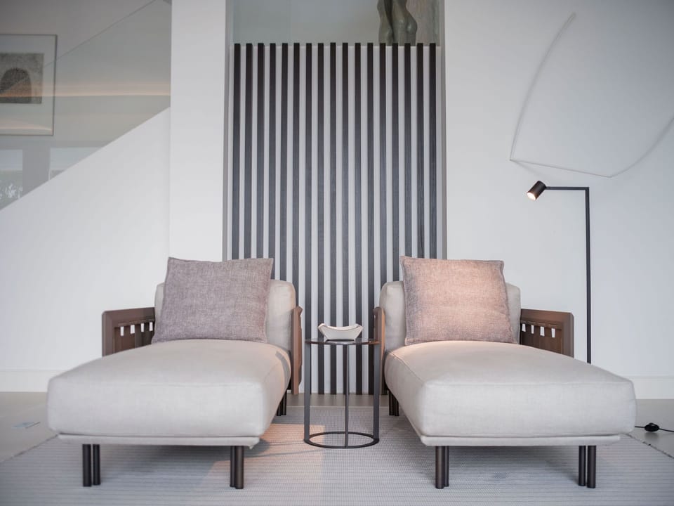 Super spacious living room with designer furniture (5)