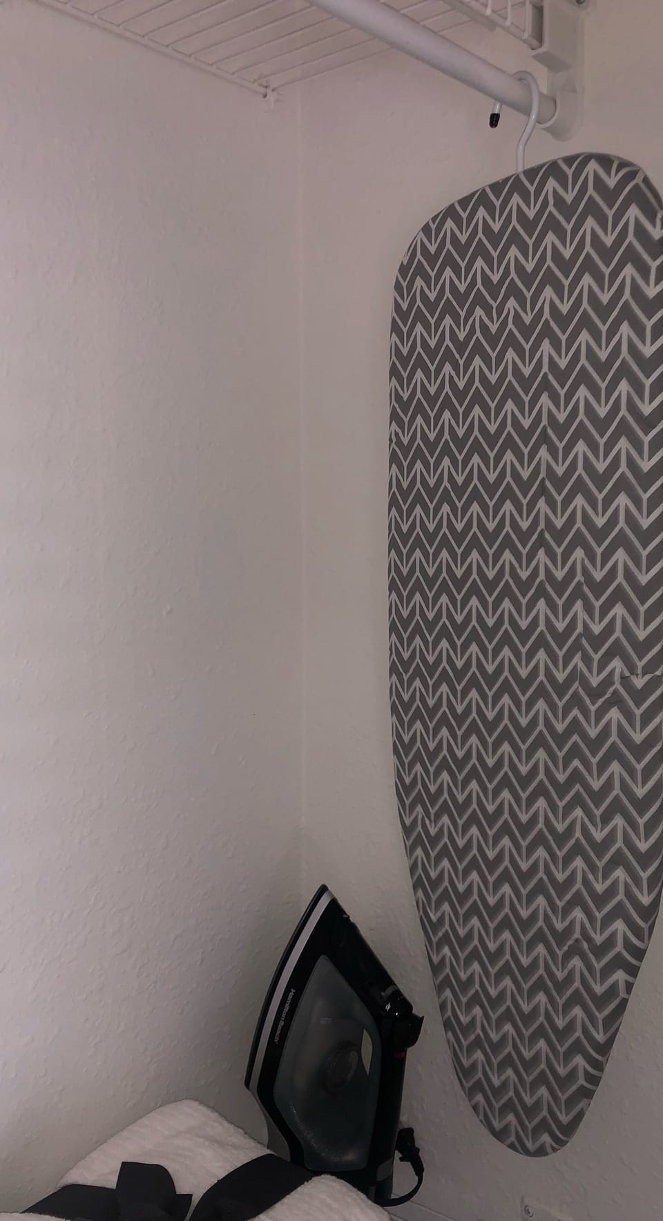 Iron. And ironing board