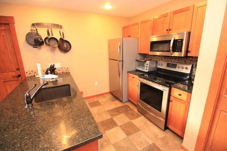 Open kitchen to make it easy to prepare meals