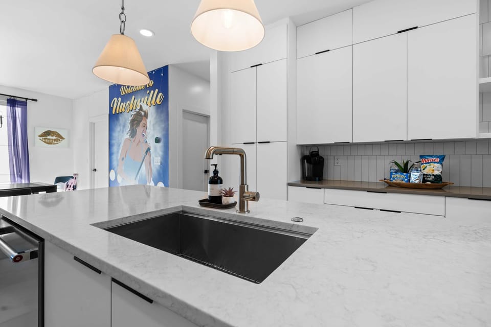 Enjoy a roomy island kitchen ready for all your cooking needs.