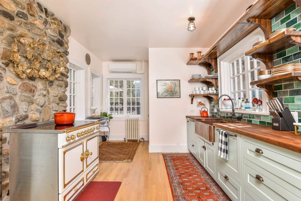 Original River Stone Hearth