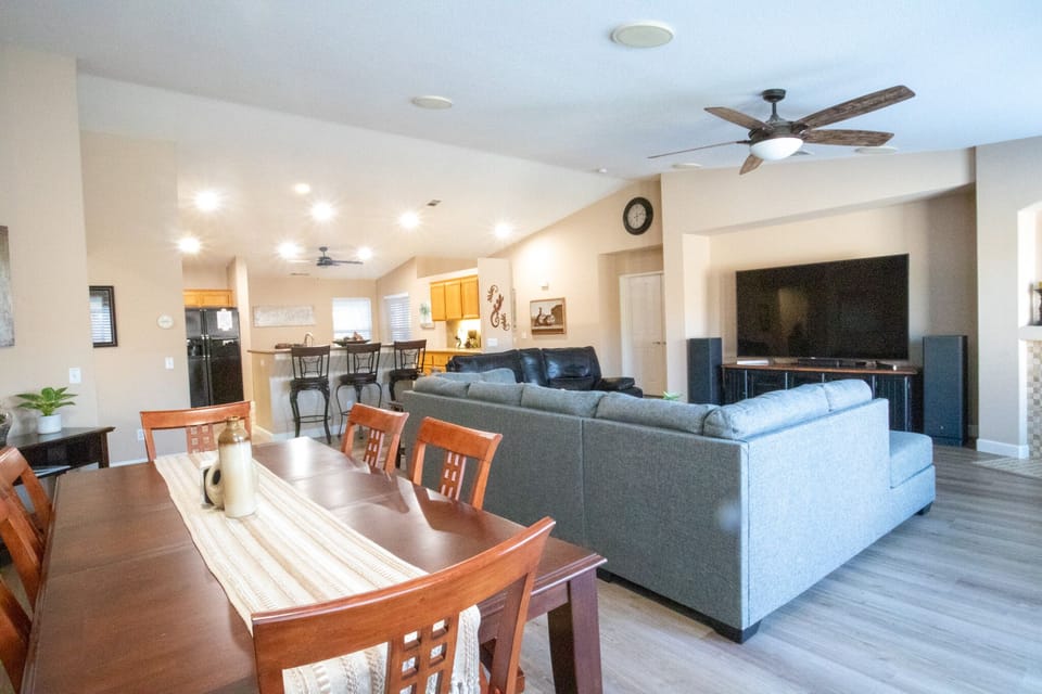Dining and Living Room Area
