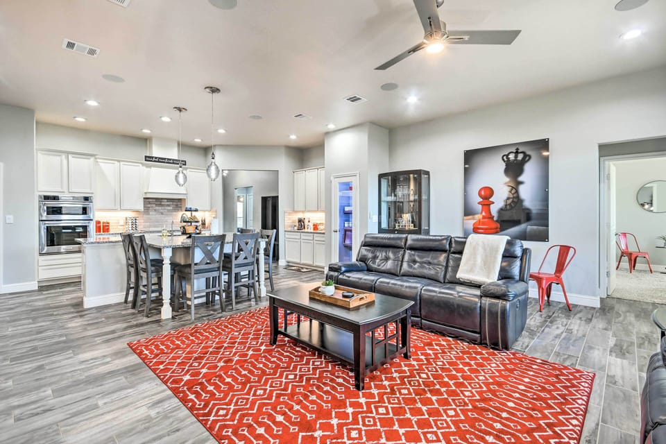 Living Room | Central A/C | Smart TVs | Fireplace