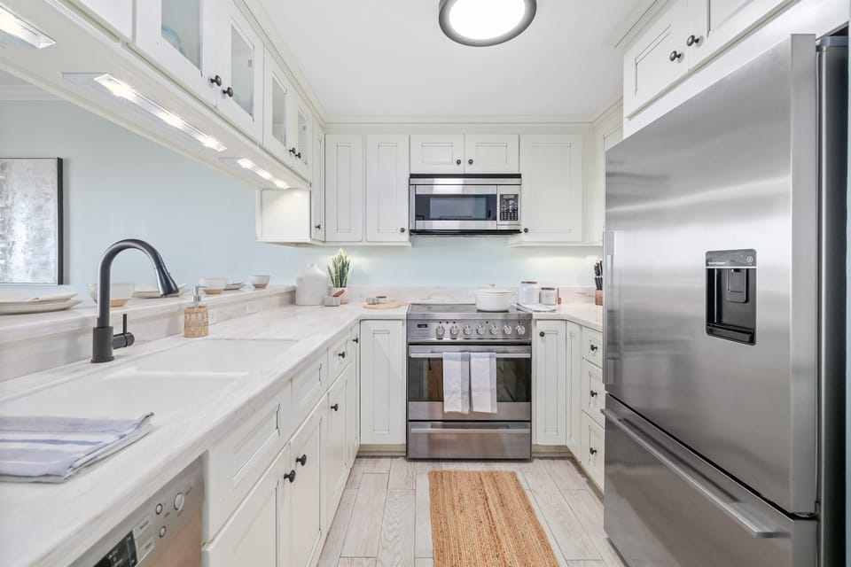 Sleek kitchen with modern finishes