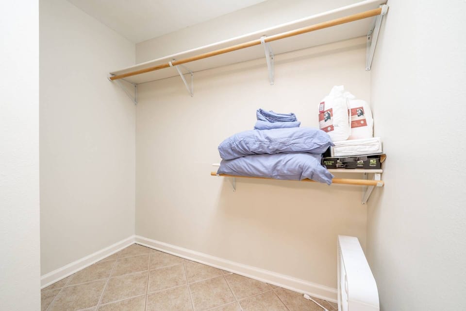 Primary Bedroom Closet | Extra Linens
