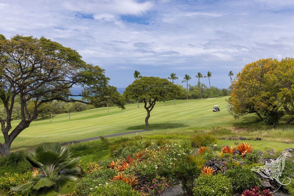 Hole #9 of the Kona Country Club Golf Course is Right in Front of the Property