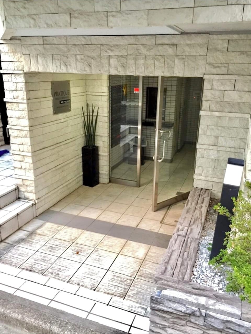 building entrance, very local Japanese super quiet residential area