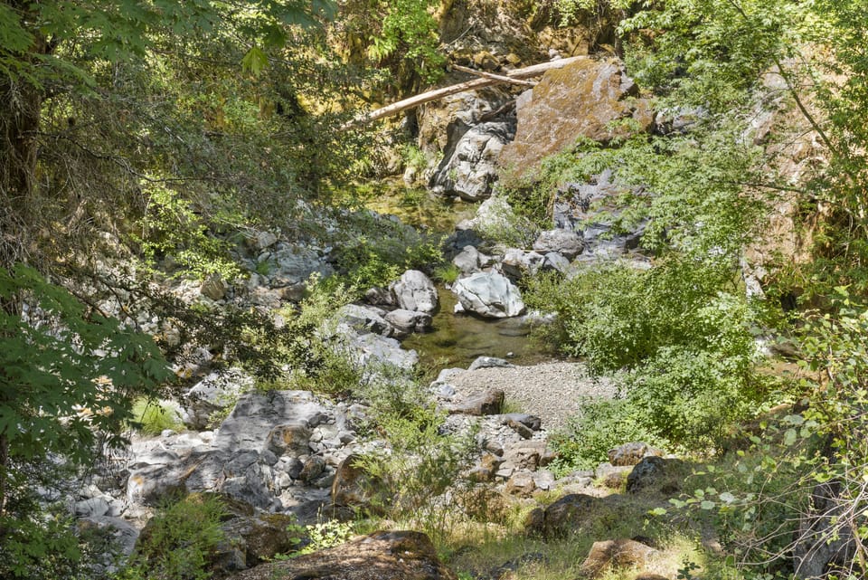 Pristine Ward Creek flows seasonally.