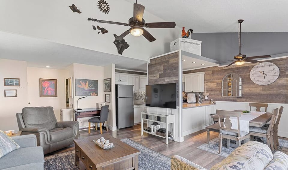 Open floor plan provides spaces to gather or curl up with a book! 