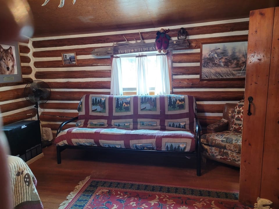 futon in back room