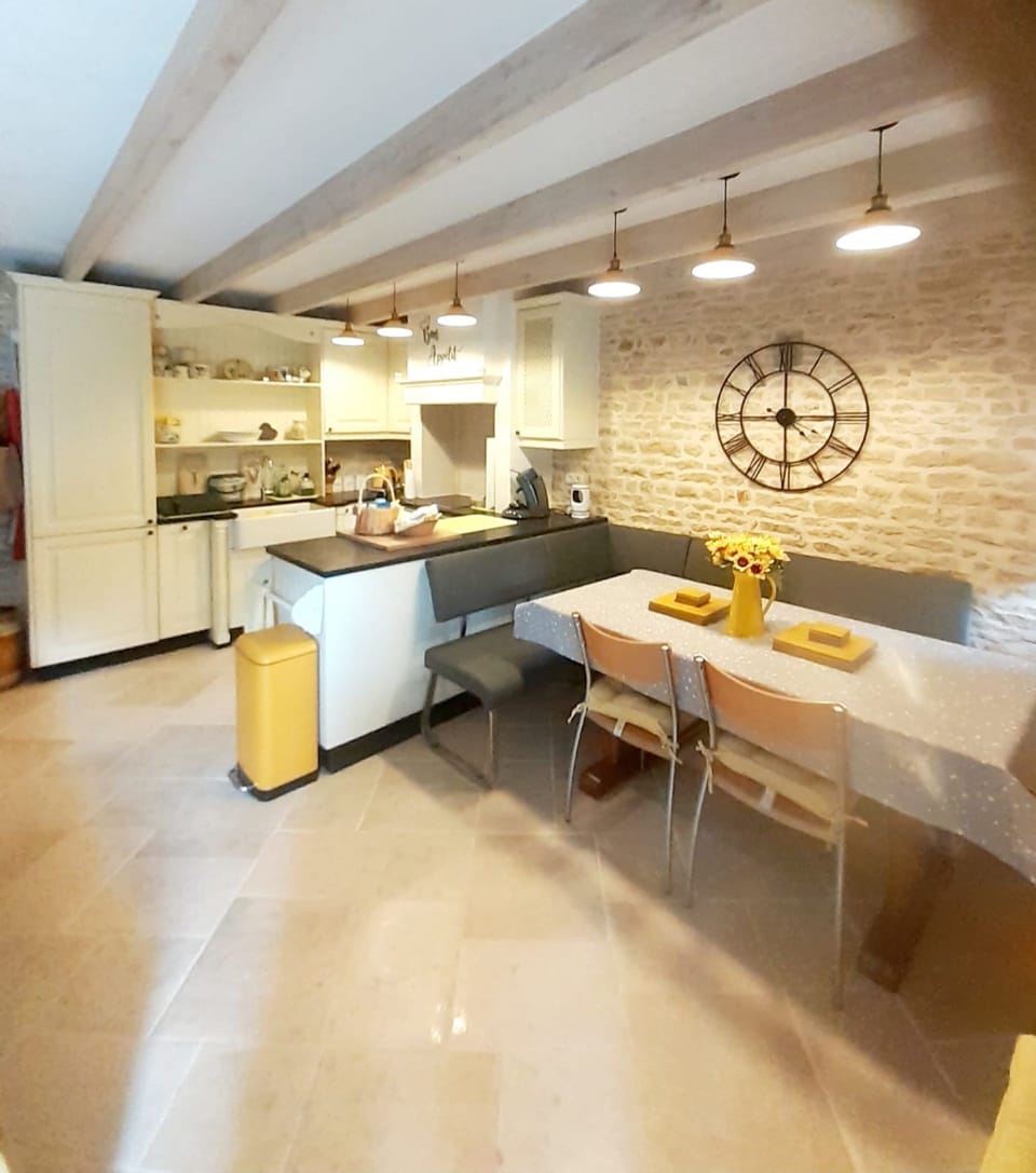 DIning area and kitchen