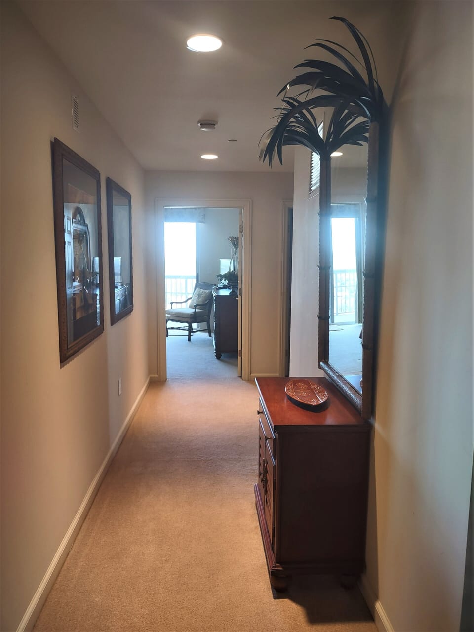 Hall to bedroom