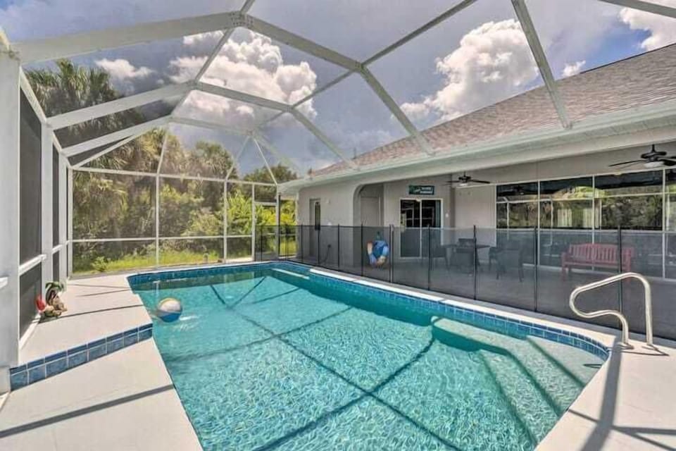 Covered swimming pool
