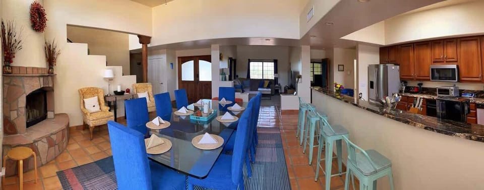 Take a seat at the bar or at the gorgeous table or recover from that big meal in the comfy wingback chairs by the fireplace.