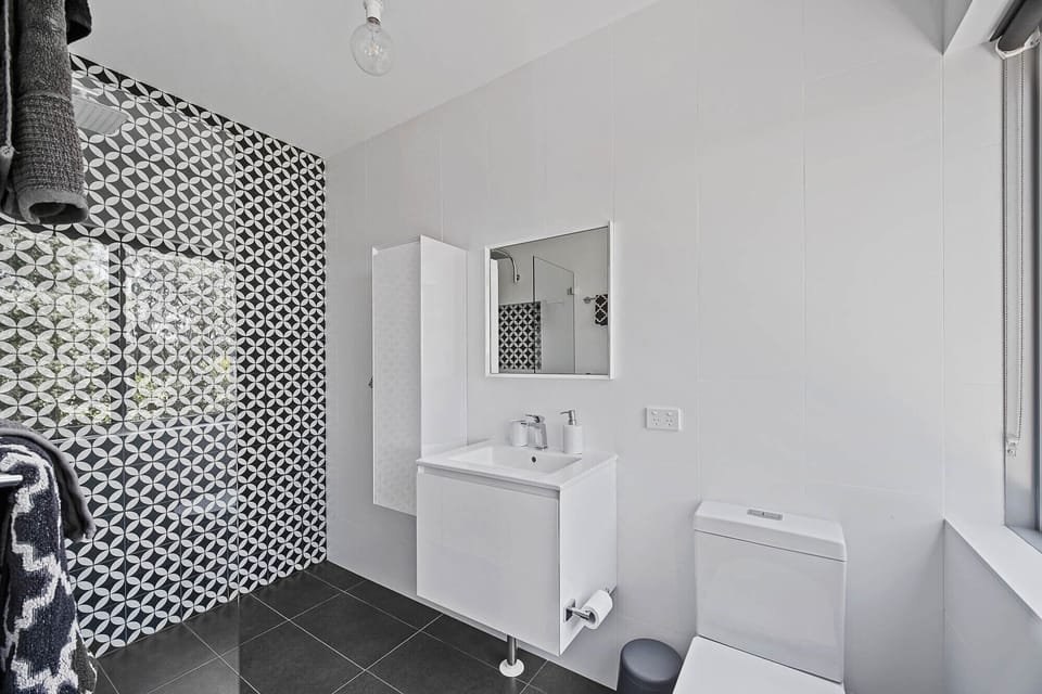 Shower bathroom on the self contained level