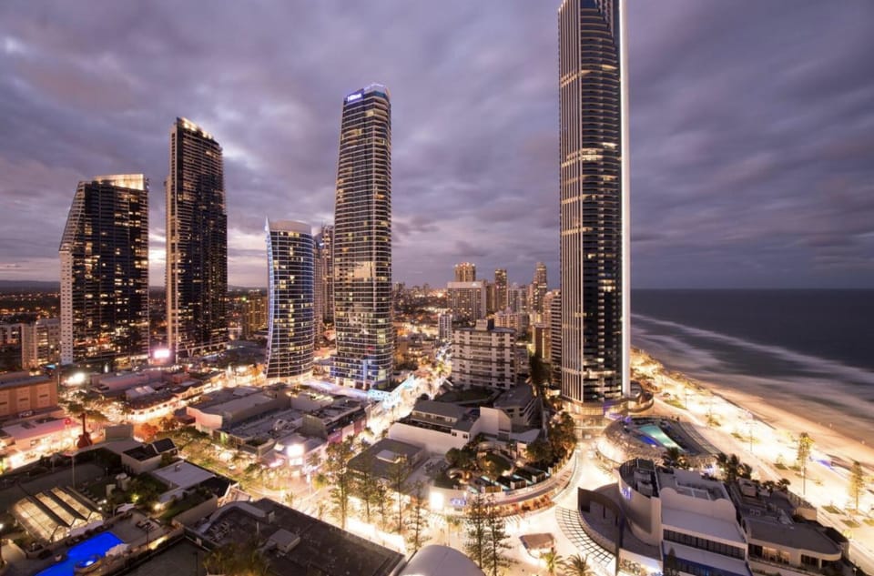Spectacular views at night to enjoy from 3 apartment balconies