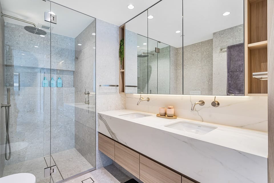 Master Ensuite 2 - full sized, double vanity, blissful large shower