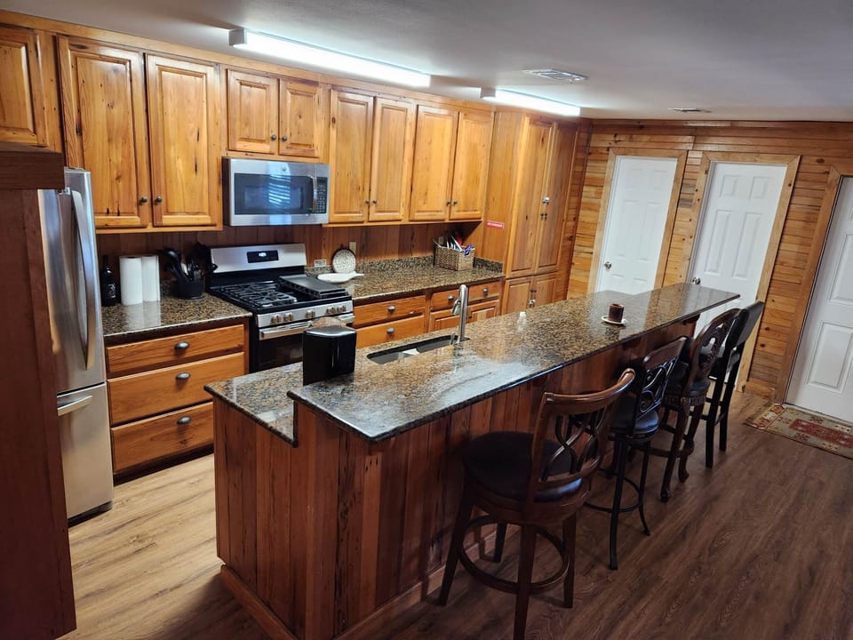 Fully stocked kitchen 