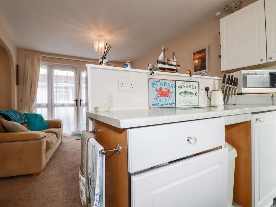 Fridge, cookware/dishes/utensils