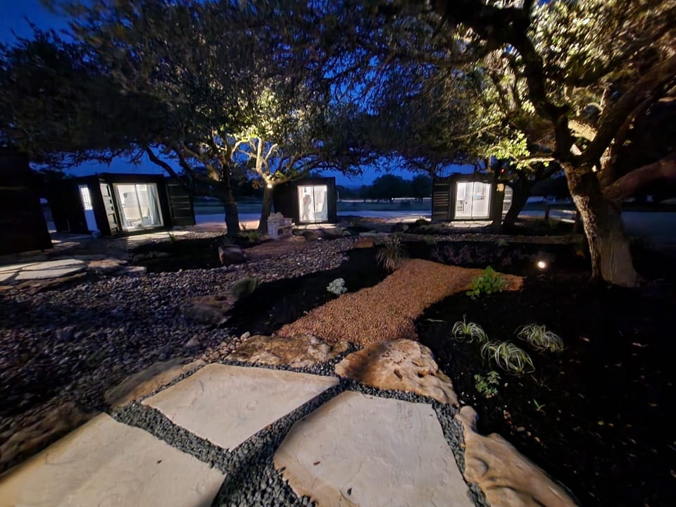 Pod one at night