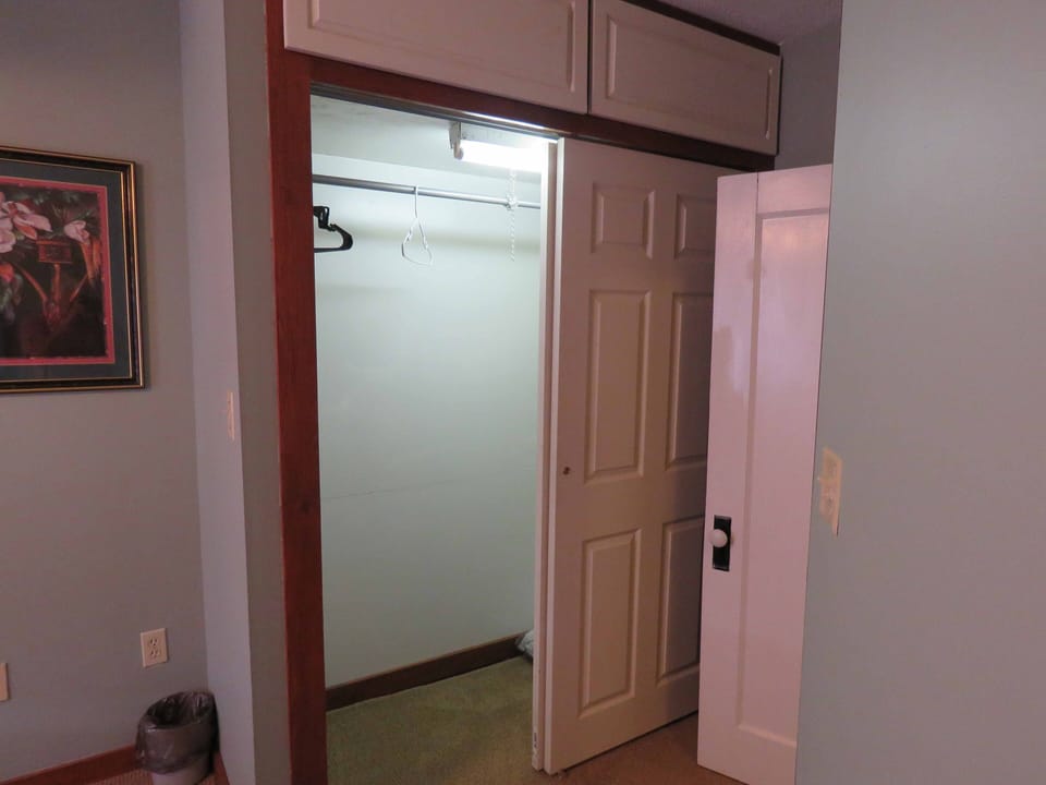 Typical bedroom closet