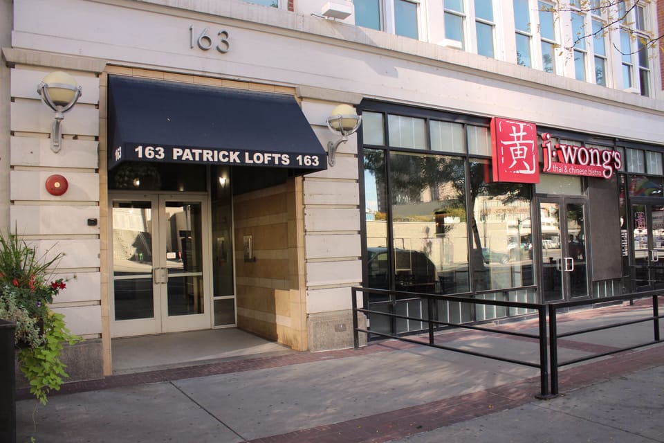 Front of building entrance