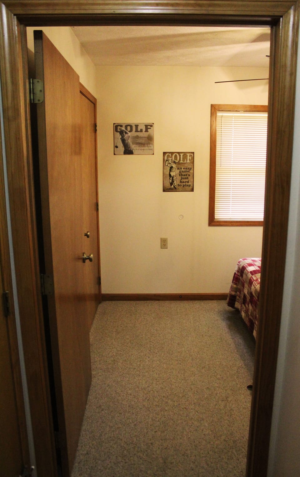 Cabin #1 @ Stone Creek - Bedroom 2 with one Queen Size bed