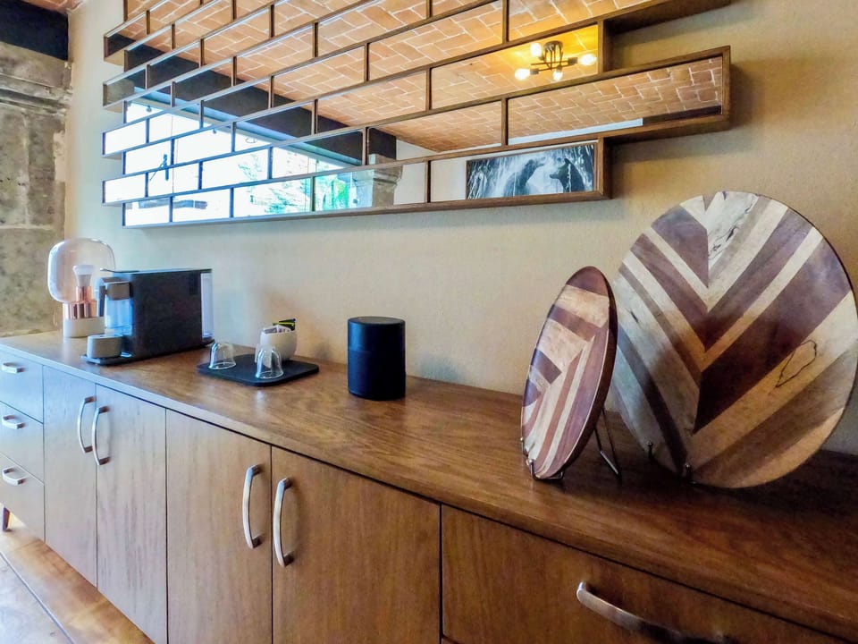 Decoration Items and Nespresso Machine