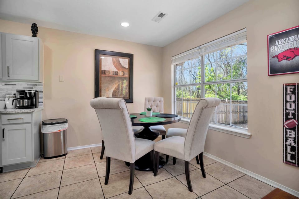 Enjoy your morning coffee in the breakfast nook with plenty of natural light.