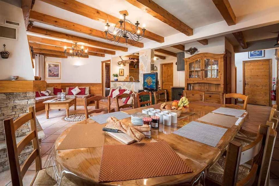 Settle into the dining area and enjoy a nice meal.