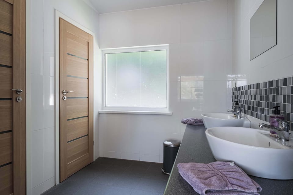 two double toilet rooms 