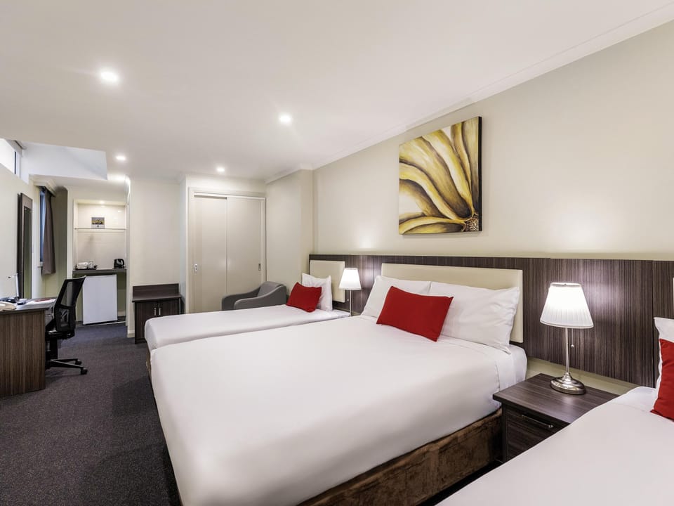 Family Double Room, Multiple Beds | In-room safe, iron/ironing board, free WiFi, bed sheets