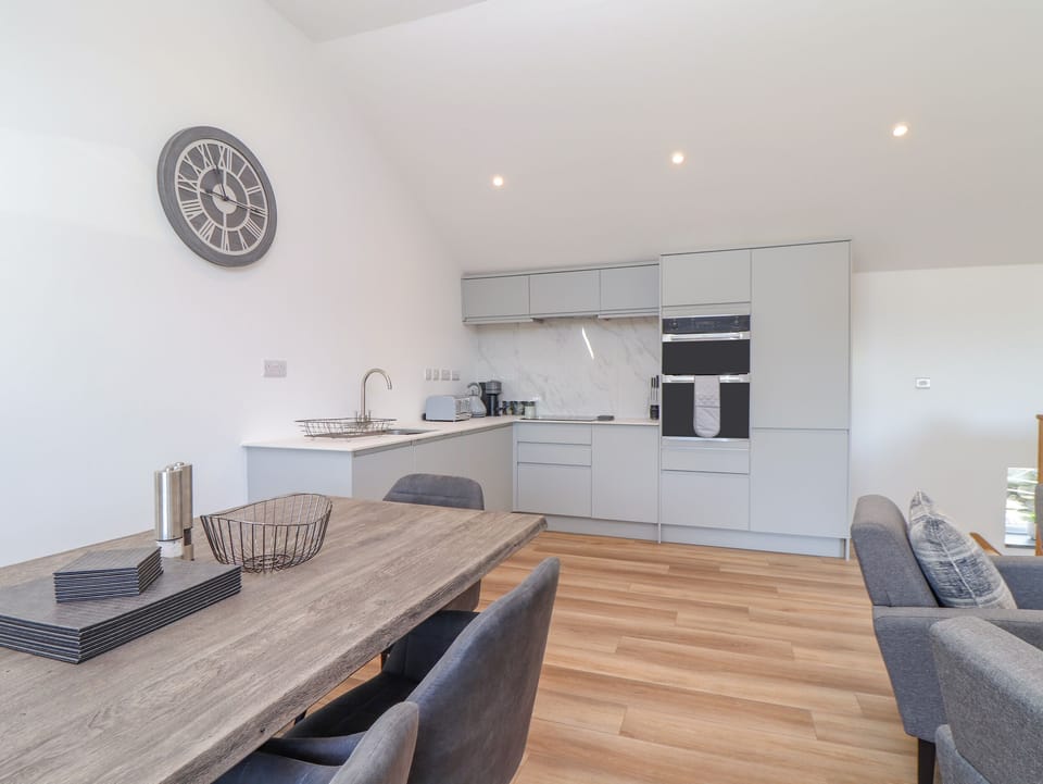 Fridge, dishwasher, electric kettle, toaster