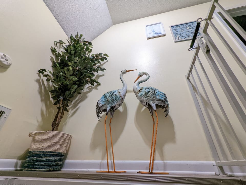 Artwork that greets you as you're coming up the lift