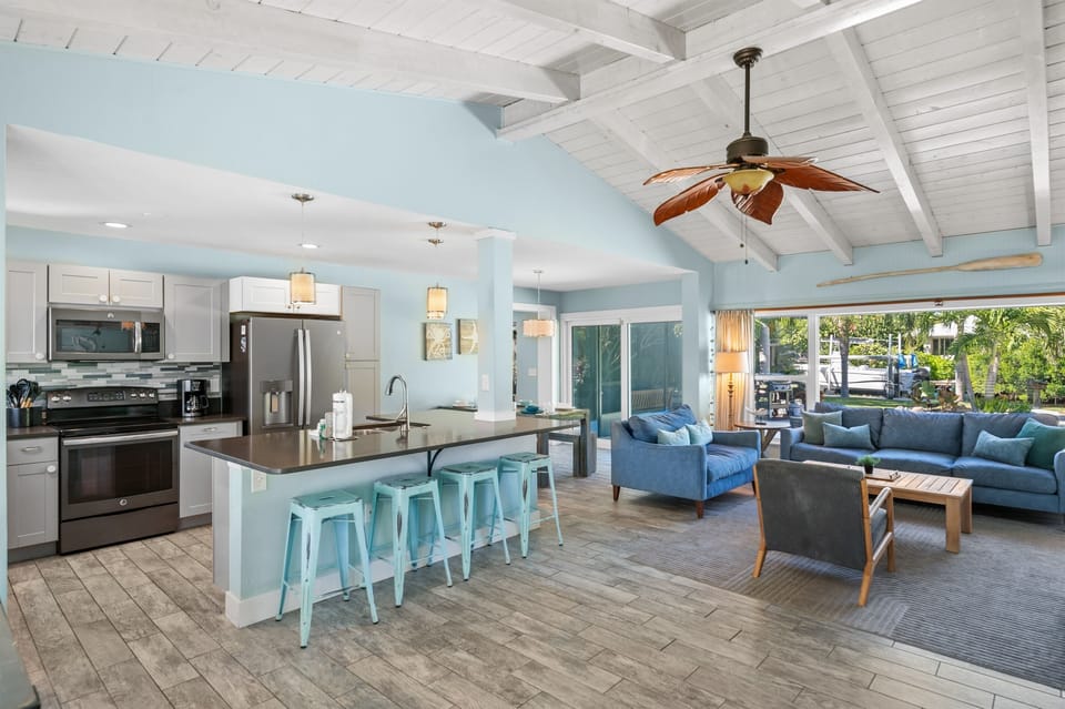 Open living space filled with light