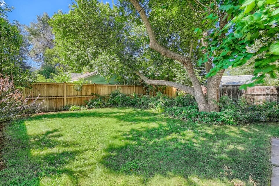 Private backyard