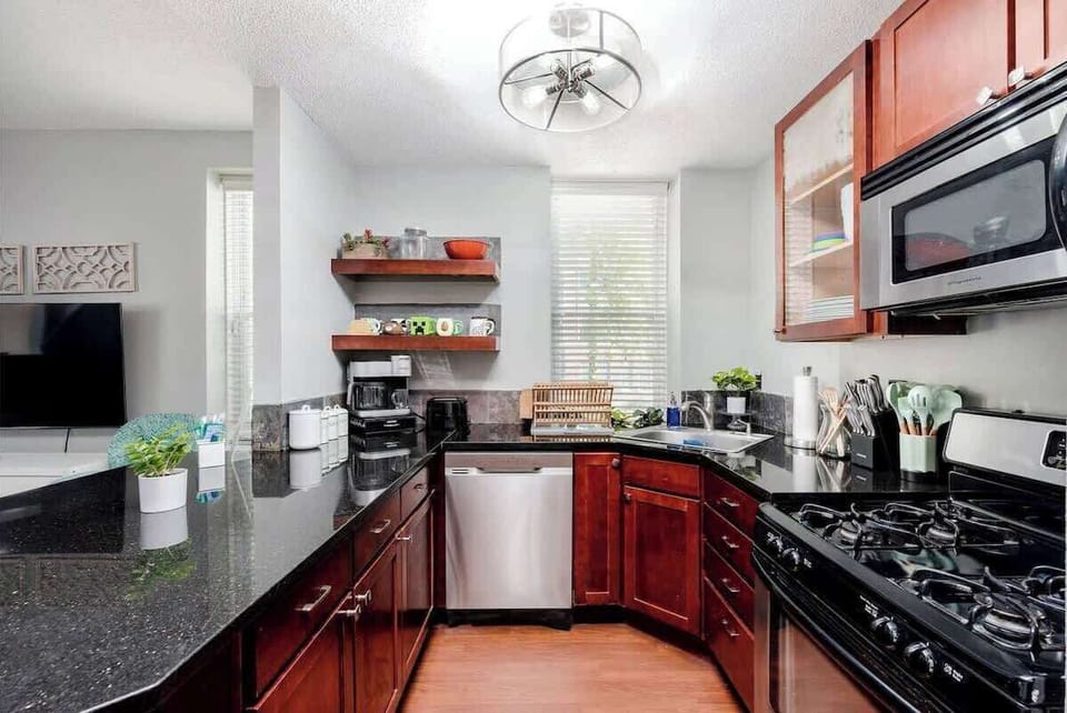 fully stocked kitchen