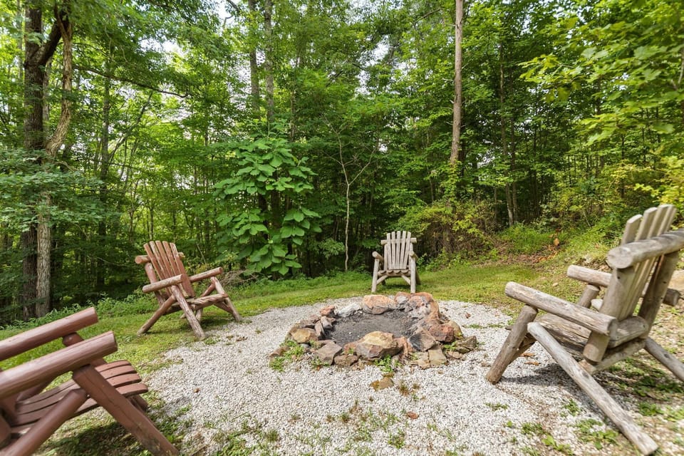 firepit with space and privacy