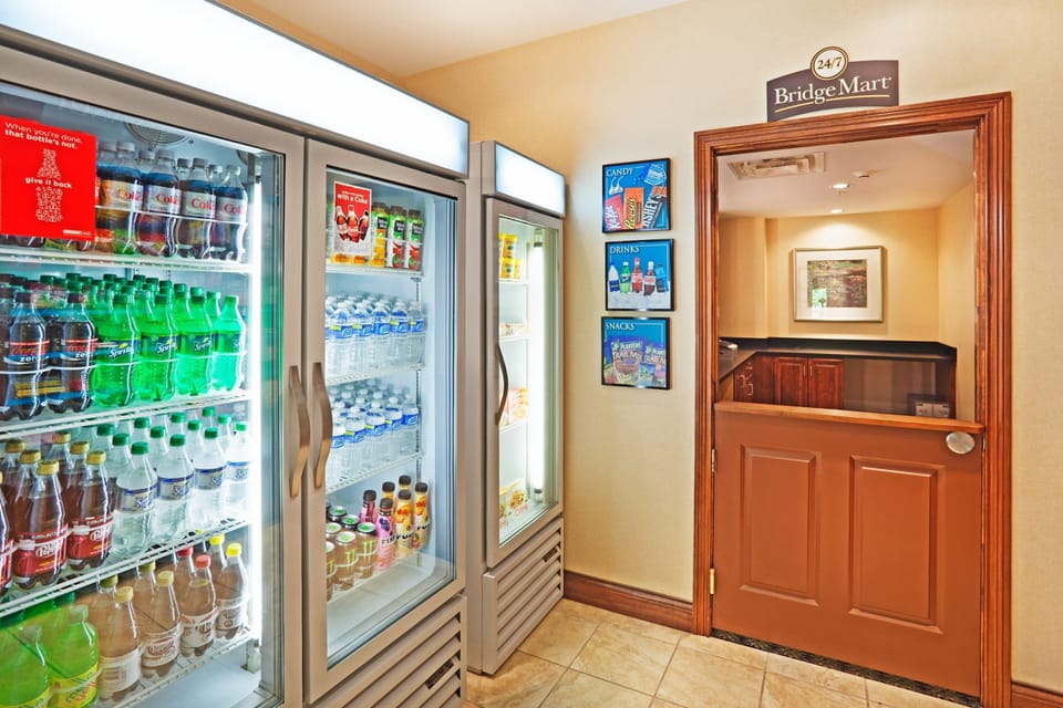 Purchase a snack at the pantry.