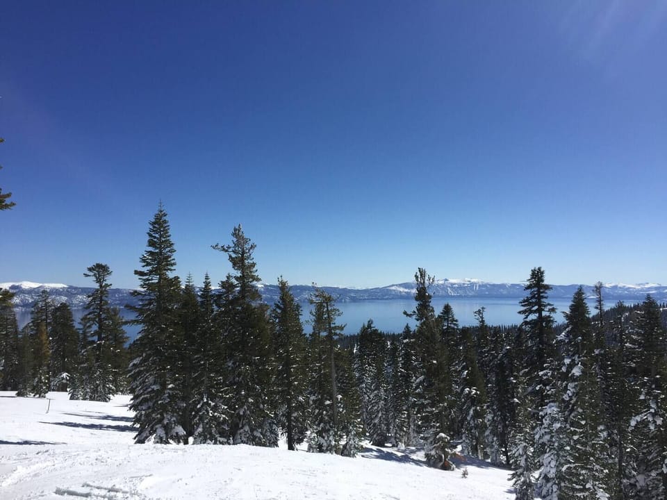 Lake Tahoe View from Top of Northstar