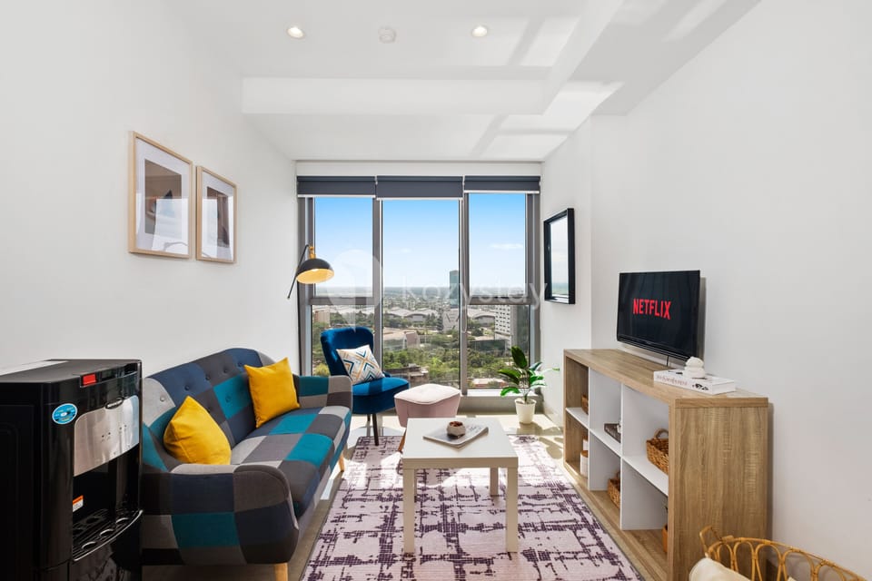 Apartment, 1 Bedroom, City View | Living area | TV