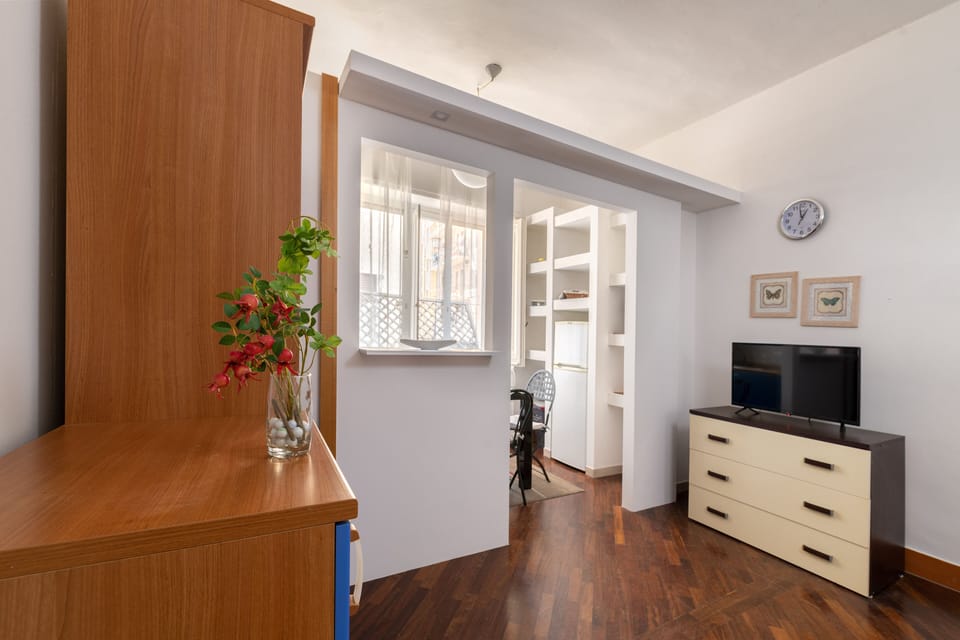 City Apartment | Living area | 49-inch plasma TV with cable channels, TV