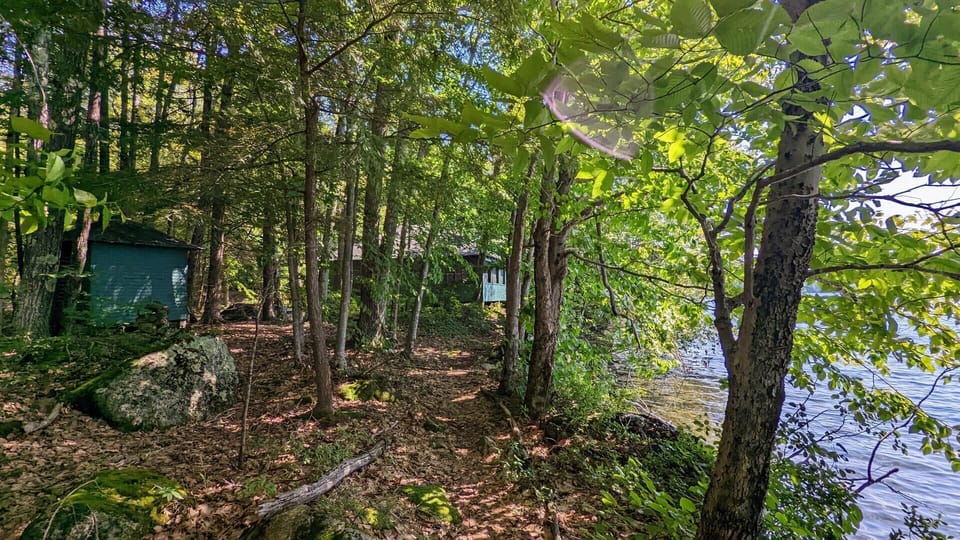 view of bunkhouse from main house