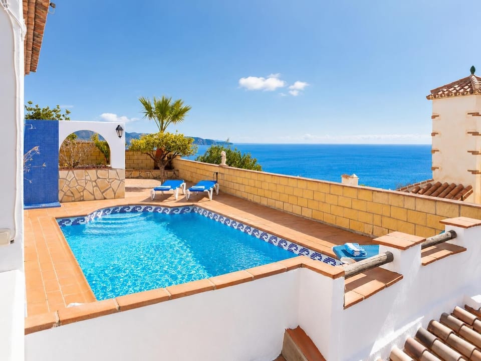 Beautiful villa with private pool and terrace with panoramic sea views