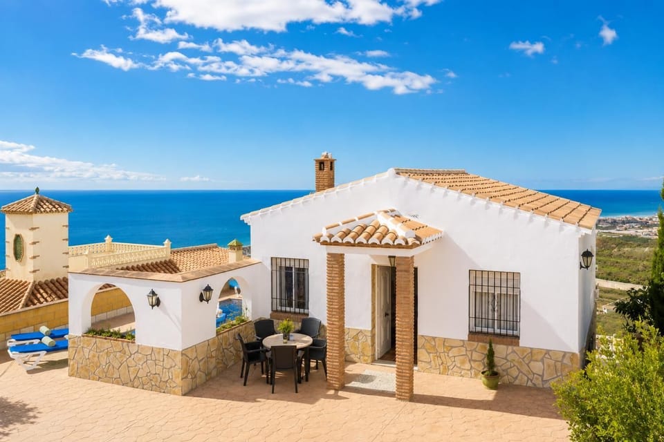 Beautiful villa with private pool and terrace with panoramic sea views